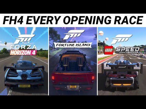 Forza Horizon 4 All Intros, Every Initial Drive in FH4, Fortune Island, LEGO Speed Champions