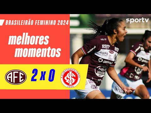 Gols e lances de Ferroviária-SP x Internacional