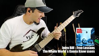 Mr. Big - The Whole World´s Gonna Know - Intro Riff - Free Lessons