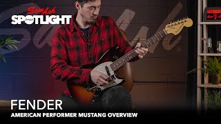 Video thumbnail for Fender American Performer Mustang Overview by Sam Ash Music