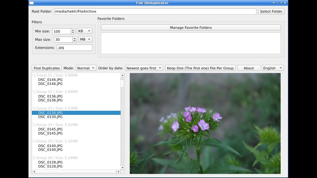 Поиск и удаление дубликатов файлов