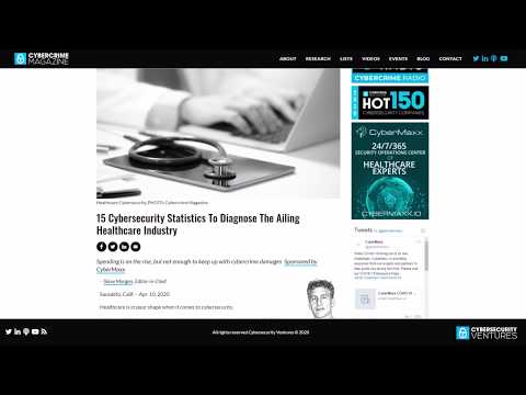 Healthcare Cybersecurity Facts, Figures, Predictions & Statistics