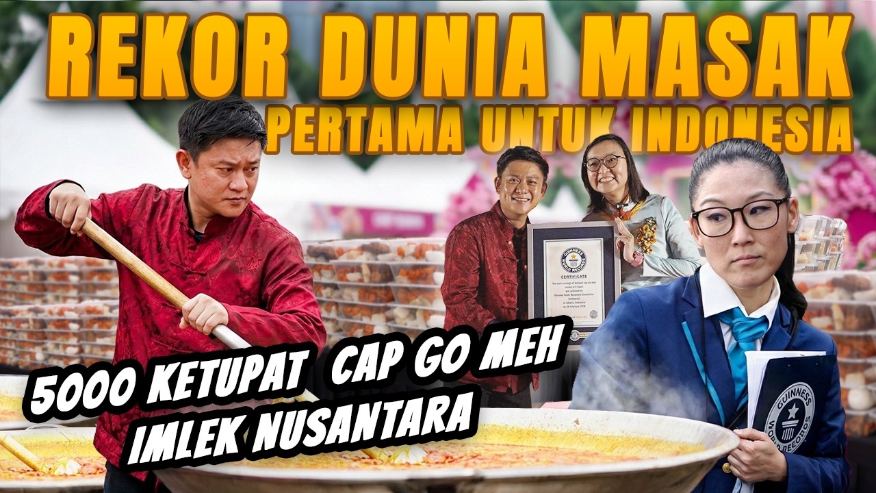PRESIDEN SAMPAI GELENG GELENG. MASAK IMLEK 5000 PORSI PECAHIN REKOR DUNIA! 