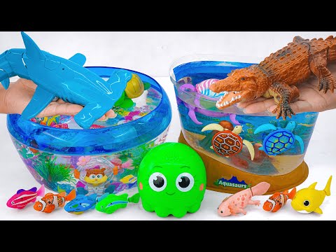Satisfying Unboxing Zuru Robo Alive Aquarium & Robo Fishing Tank Playset Review Toys
