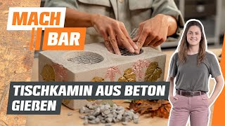 Mit Beton einen Tischkamin bauen | OBI