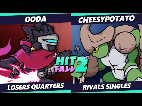 Hitfall 2 Top 8 - OoDa (Clairen) Vs. CheesyPotato (Kragg) Rivals of Aether - RoA