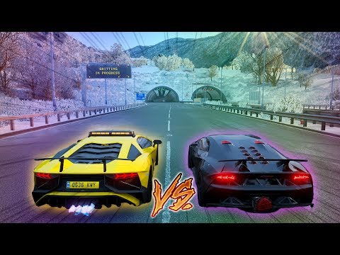 Street Race - Lamborghini Sesto Elemento VS Lamborghini Aventador SV - Forza Horizon 4