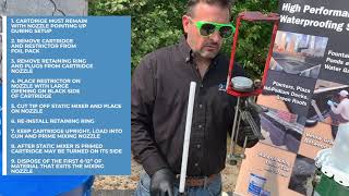 How to properly set up the CIM 1000 Trowel Grade cartridge