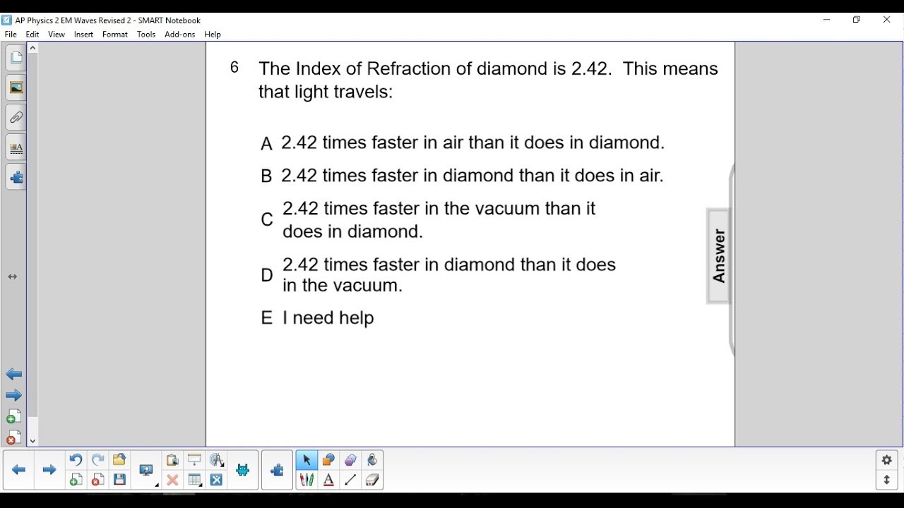 AP 2 Electromagnetic Waves Question 6