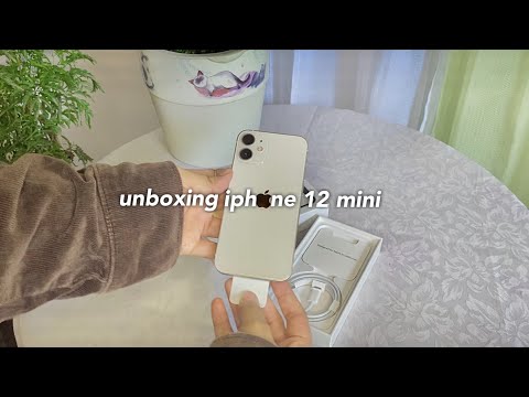 iphone 12 mini (white) aesthetic unboxing in 2022☁️ | size comparison, vlog and camera test