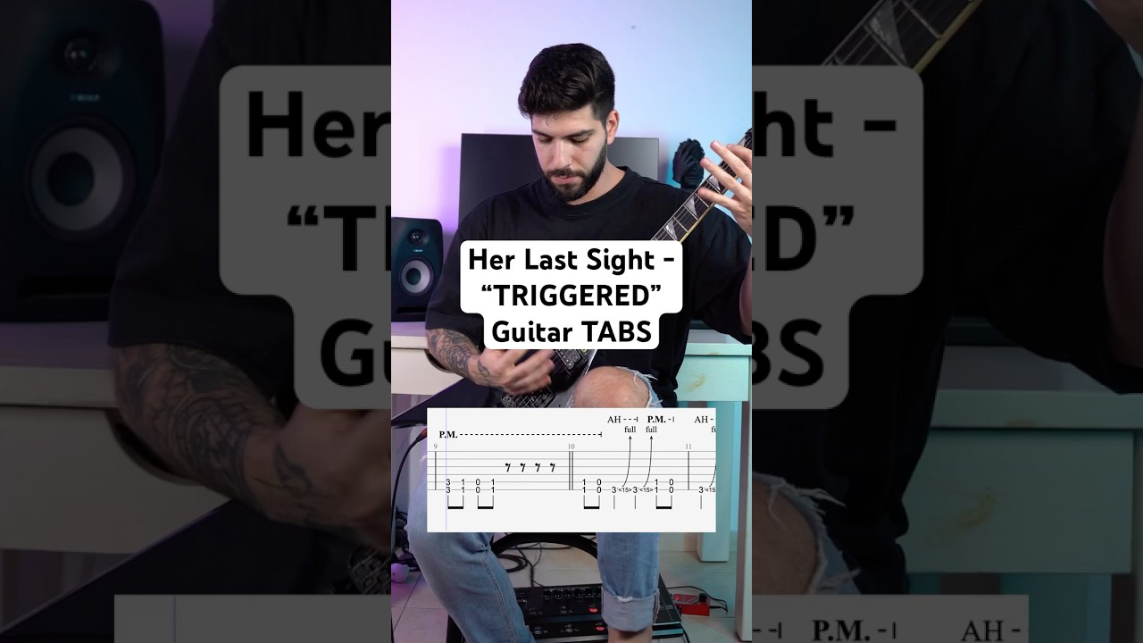 Her Last Sight - “TRIGGERED” Guitar TABS #metal #metalcore