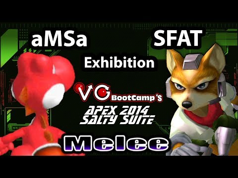 Salty Suite - aMSa (Yoshi) Vs. MIOM | SFAT (Fox) SSBM Exhibition - Super Smash Bros. Melee