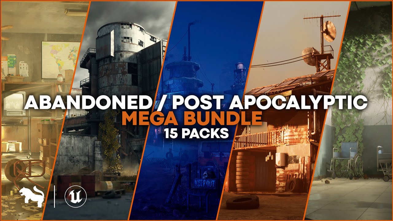 Abandoned - Post Apocalyptic Megabundle  | Unreal Engine | Game-Ready Assets