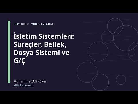 Open the Operating Systems: Processes, Memory, Files and I/O video