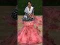 Princess Cut Organza Fabric Plated Frock With Belt Latkan And Dupatta Fashion Frock Shorts Gown