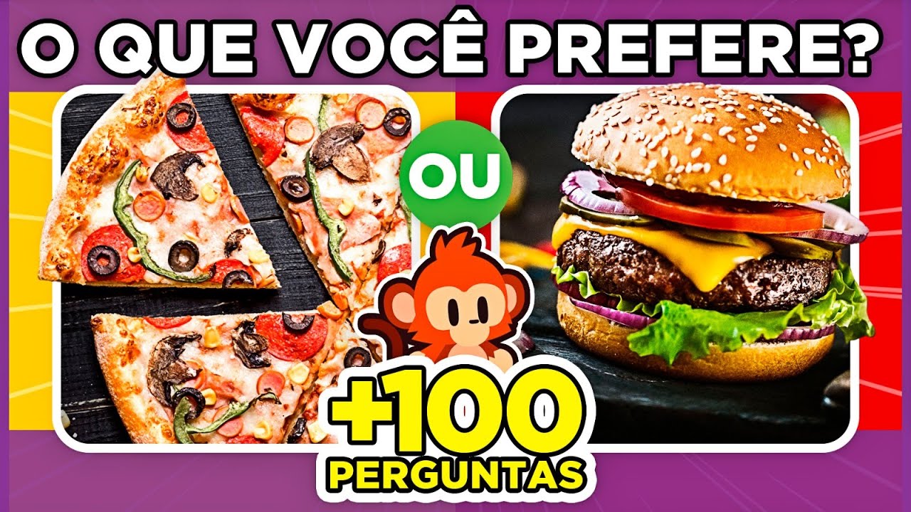 +💯🔄PERGUNTAS DE O QUE VOCÊ PREFERE? 🍔 MARATONA MACAQUIZ  #oquevoceprefere #quiz #macaquiz