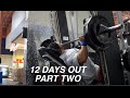 LATE NIGHT CHEST WORKOUT AND FOOD RUN| 12 DAYS OUT PART TWO