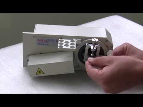 Demo of NanoSPR8 surface plasmon resonance device