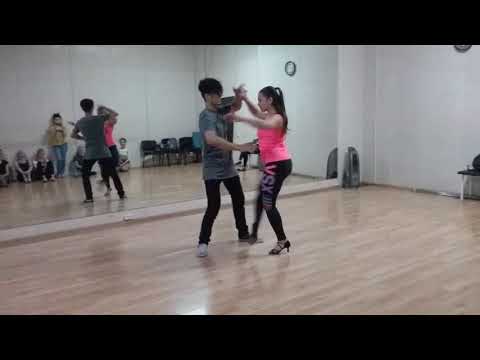 Felipe Garcia and Oksana   Zouk demo after advanced class   Ipanema dance studio   02.10.17