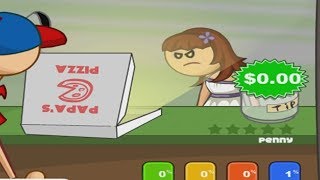 playing papa's pizzeria for the first time
