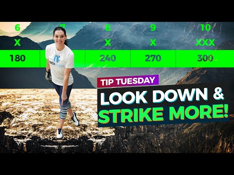 Look Down & Strike More! One Easy Way To Improve Your Bowling Game.