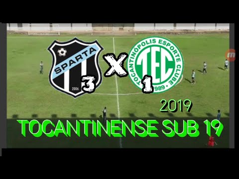 Sparta 3x1 Tocantinopolis gols e melhores momentos tocantinense sub 19 ano 2019