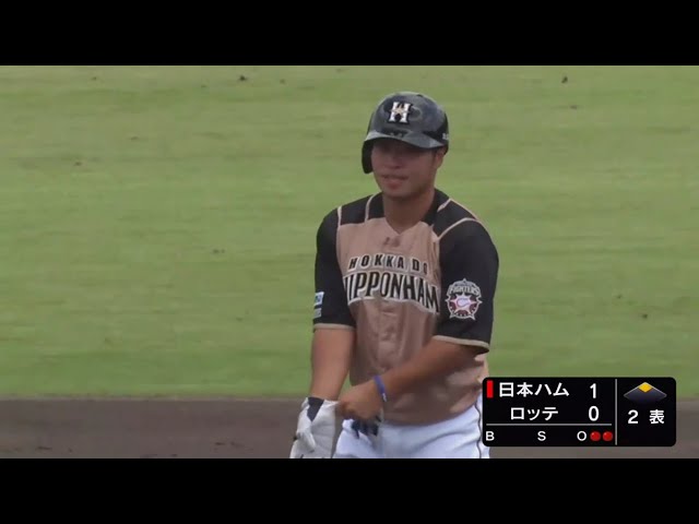 【ファーム】ファイターズ・今井 先制となるセンター前へのタイムリーヒット!! 2020/8/2 M-F(ファーム)