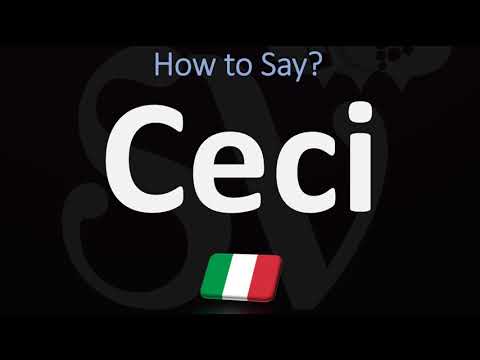 How to Pronounce Ceci? (ITALIAN)
