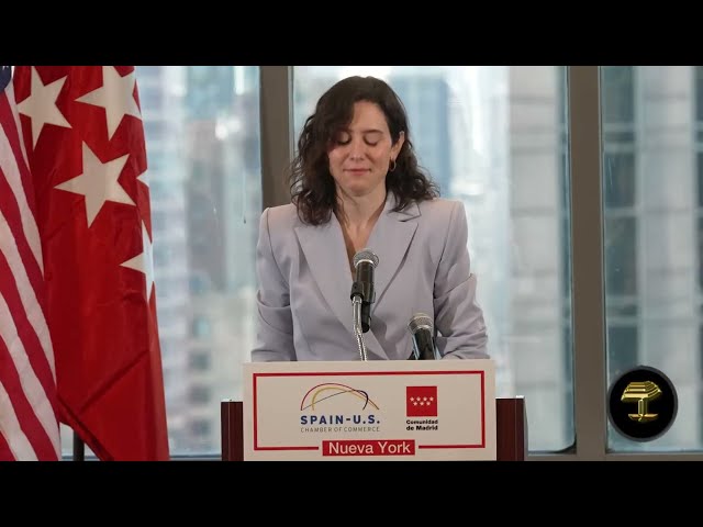 Isabel Díaz Ayuso busca inversores en Nueva York para Madrid