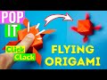 🔥 Easy Origami FLYING POP IT 🚀 - Flying easy origami NO GLUE