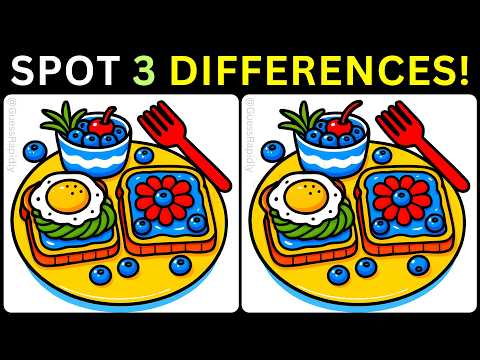 💡Spot 3 Differences Quickly, Test Sharp Eyes and Memory!👀【#455 Brain Game Challenge】