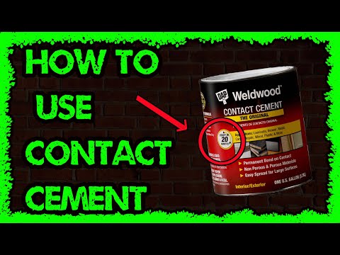 How to use contact cement short