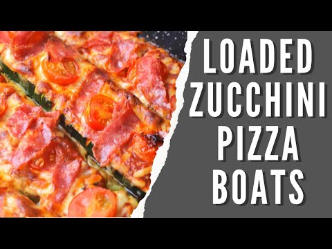 Low Carb Pizza Zucchini Boats Recipe | Diabetic Friendly Recipe