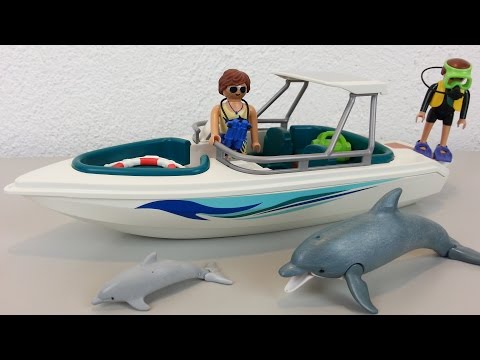 Playmobil Sportboot mit Tauchausflug 6981 seratus1 Neuheit 2016