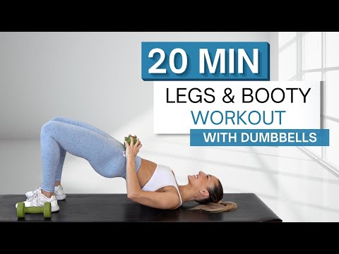 20 min LEGS AND BOOTY WORKOUT | With Dumbbells (And Without) | Sculpting Supersets