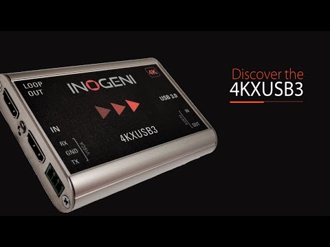INOGENI 4KXUSB3 4K Ultra HD HDMI to USB 3.0 Converter with HDMI Loop