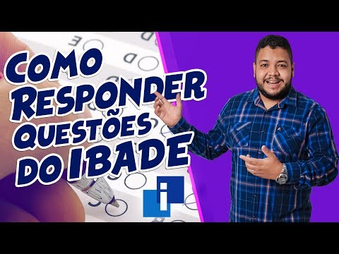 BANCA IBADE - QUESTÕES COMENTADAS: Como responder questões da banca IBADE