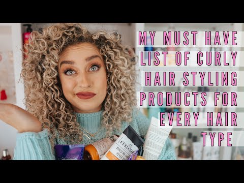 The BEST Curly Styling Products For YOUR Curl Type!!!...