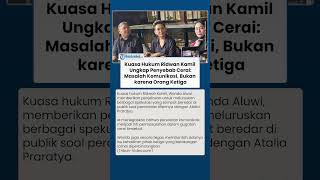 Kuasa Hukum Ridwan Kamil Ungkap Penyebab Cerai: Masalah Komunikasi, Bukan karena Orang Ketiga