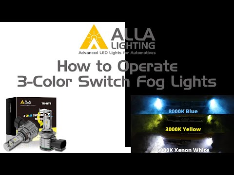 How to Switch Color for LED Switchback Fog Lights Bulb White/Yellow/Blue?
