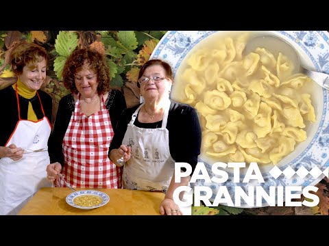 How to make tiny cappelletti pasta in broth! | Pasta Grannies