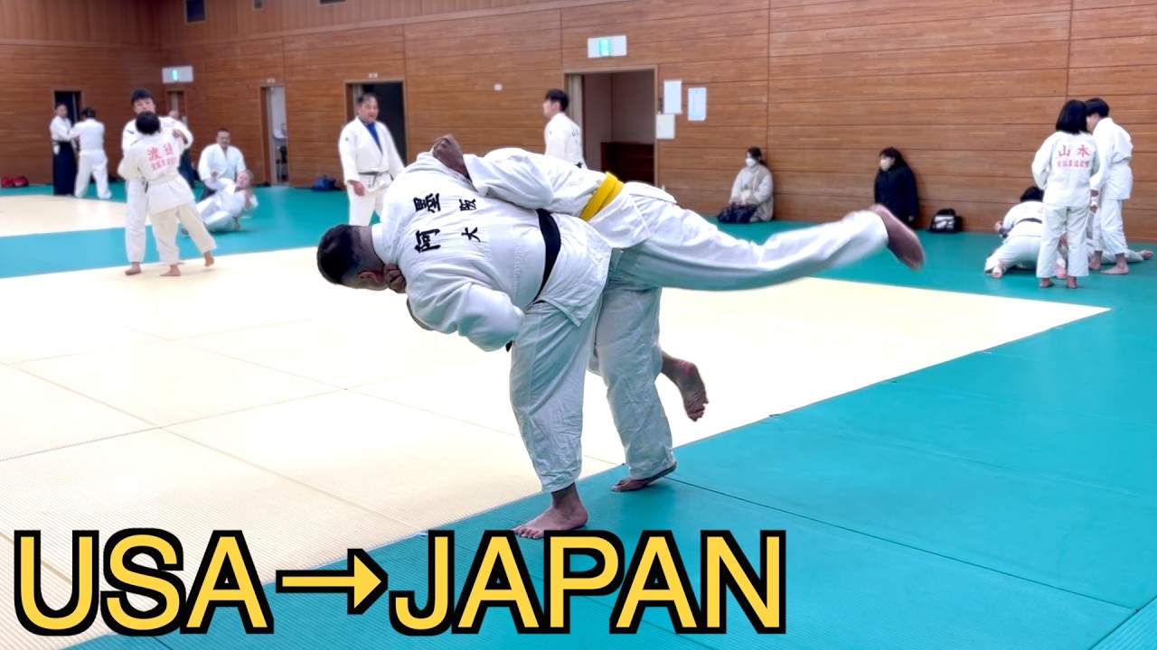VISITOR FROM USA TRIES REAL JAPANESE JUDO