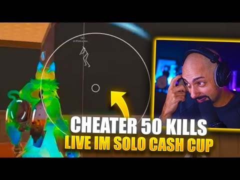 🤬😰CHEATER gets 50 KILLS in the Solo Cash Cup