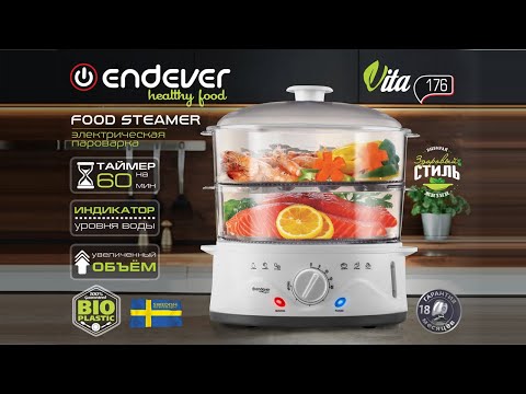 Миниатюра изображения товара Пароварка стационарная Endever Vita-176 (белый)