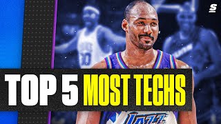Top 5 Players With The Most Technical Fouls