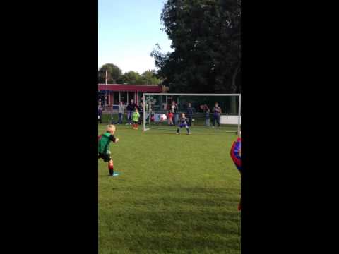 Vecht de F4 - FC Aalsmeer F6G (27-09-2014)