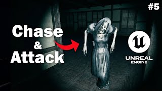 Ghost AI Chase and Attack in Unreal Engine 5 | Horror Escape Game - Part 5 | Beginner Friendly