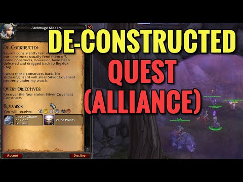 De-Constructed Quest (ALLIANCE) (WoW MOP)