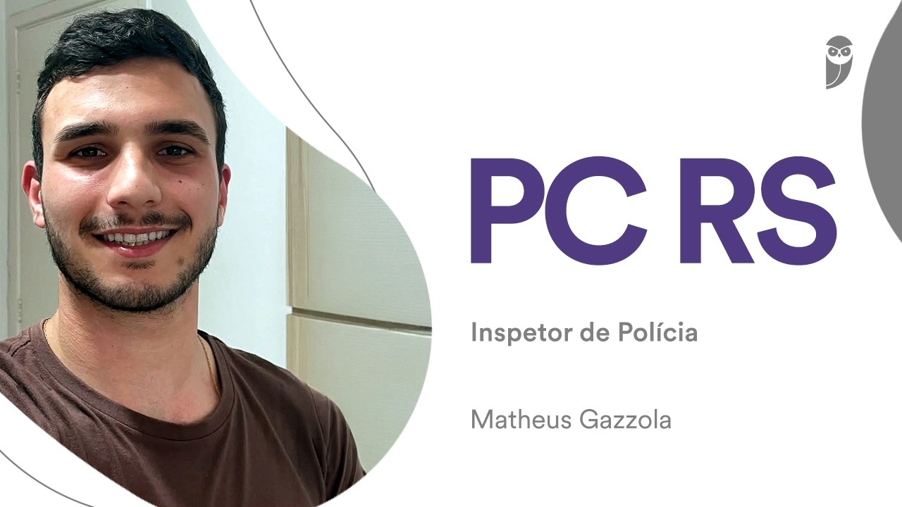 PCRS: Conheça Matheus Gazzola, aprovado para Inspetor de Polícia e outros concursos da área policial