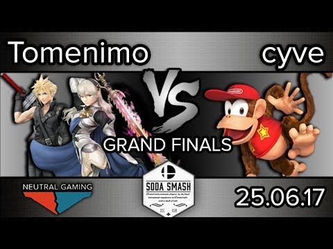 Soda Smash - cyve (Diddy Kong) vs tomenimo (Cloud, Corrin) - Grand Finals